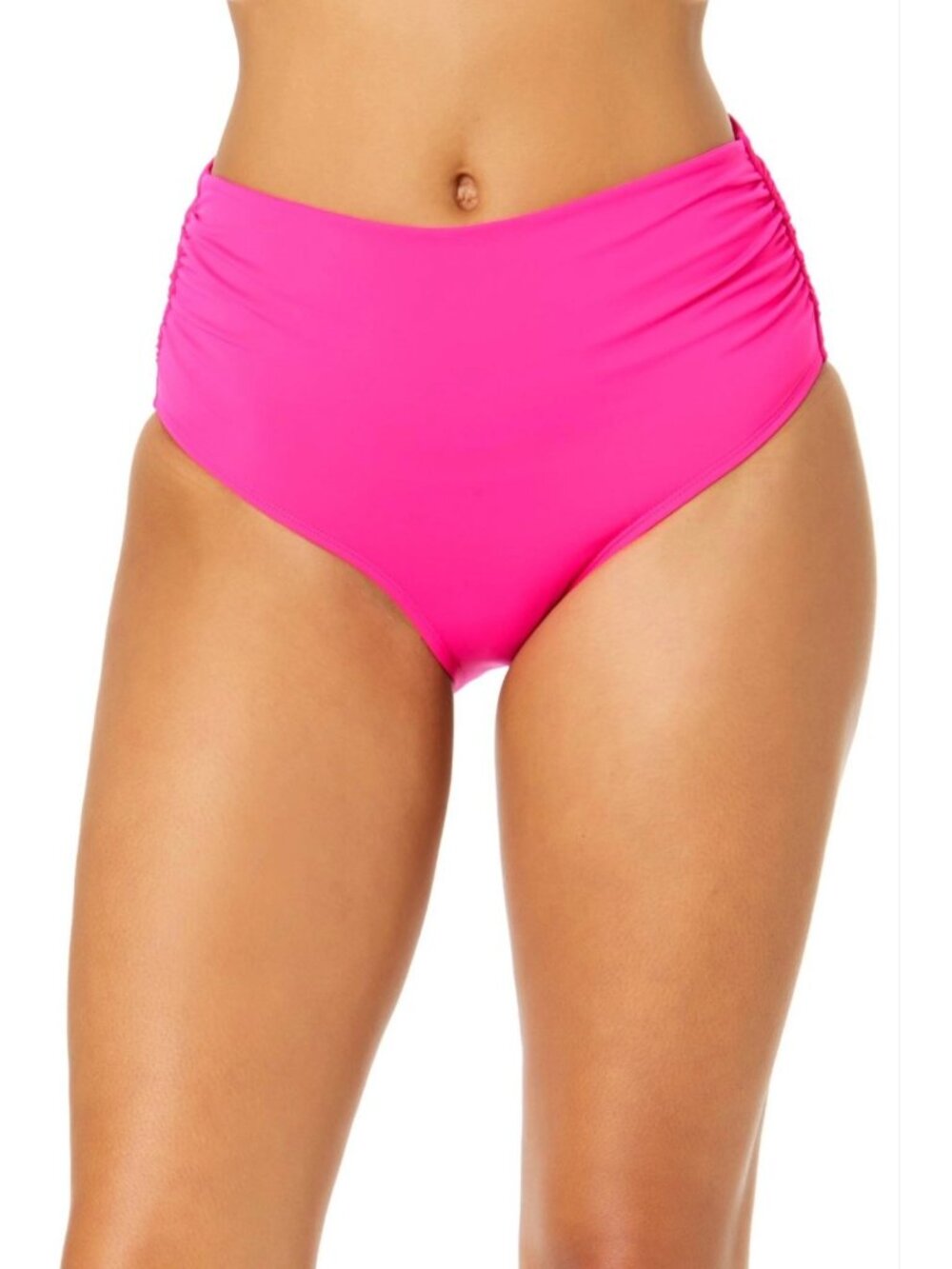 Anne Cole Size 18W  Orchid Convertible High Waist Shirred Swim Bottom